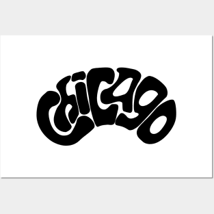 Chicago Bean (black) Posters and Art